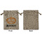 Vintage / Grunge Halloween Medium Burlap Gift Bag - Front Approval