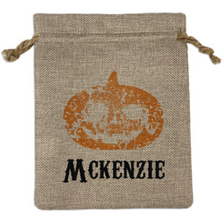 Vintage / Grunge Halloween Burlap Gift Bag (Personalized)