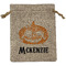 Vintage / Grunge Halloween Medium Burlap Gift Bag - Front (Personalized)