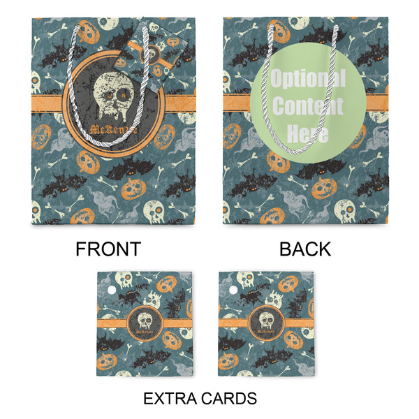 Vintage / Grunge Halloween Medium Gift Bag - Approval