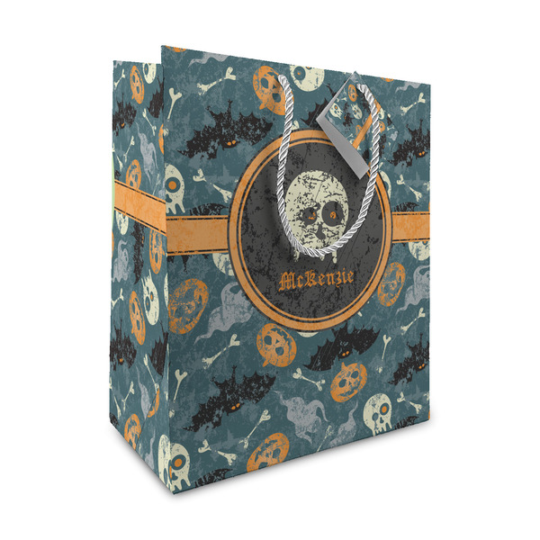 Custom Vintage / Grunge Halloween Medium Gift Bag (Personalized)