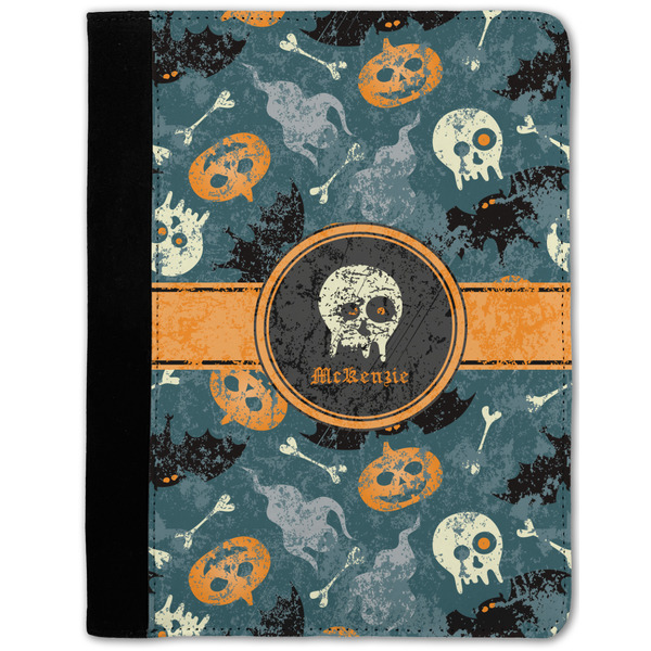 Custom Vintage / Grunge Halloween Notebook Padfolio - Medium w/ Name or Text