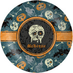 Vintage / Grunge Halloween Melamine Plate (Personalized)