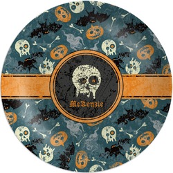 Vintage / Grunge Halloween Melamine Plate (Personalized)