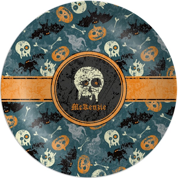 Custom Vintage / Grunge Halloween Melamine Plate (Personalized)