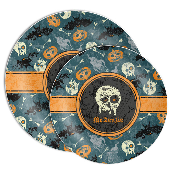 Vintage / Grunge Halloween Melamine Plates - PARENT/MAIN