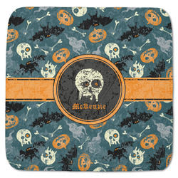 Vintage / Grunge Halloween Memory Foam Bath Mat - 48"x48" (Personalized)
