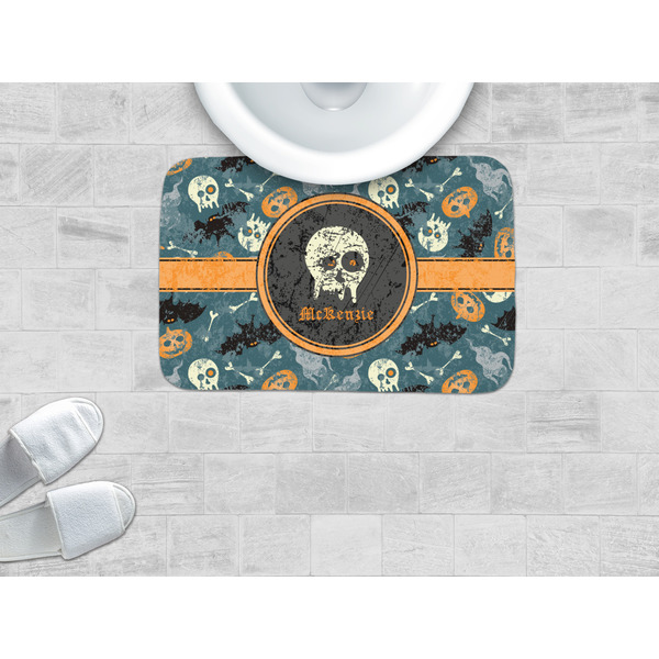 Vintage / Grunge Halloween Memory Foam Bath Mat - LIFESTYLE
