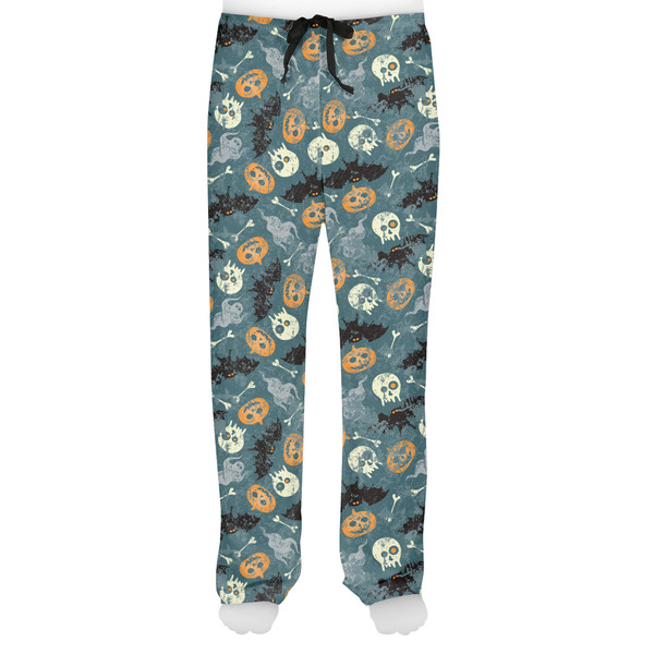 Vintage / Grunge Halloween Men's Pjs Front - on model