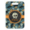 Vintage / Grunge Halloween Metal Luggage Tag - Front Without Strap