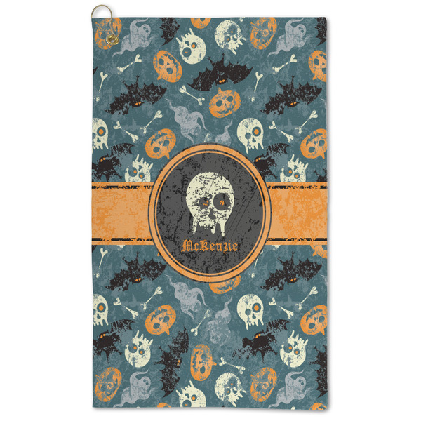 Custom Vintage / Grunge Halloween Microfiber Golf Towel (Personalized)