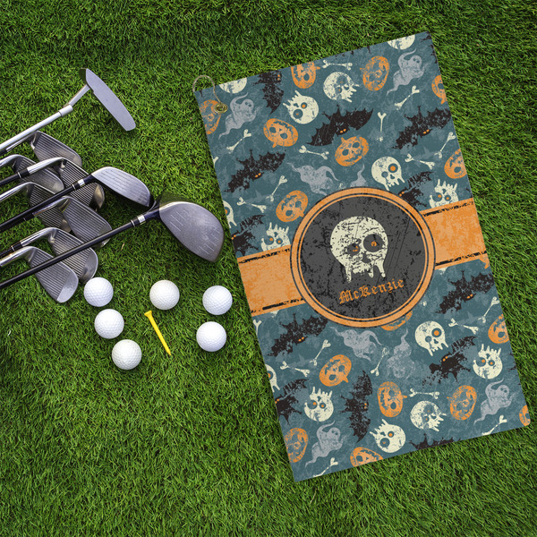 Vintage / Grunge Halloween Microfiber Golf Towels - LIFESTYLE