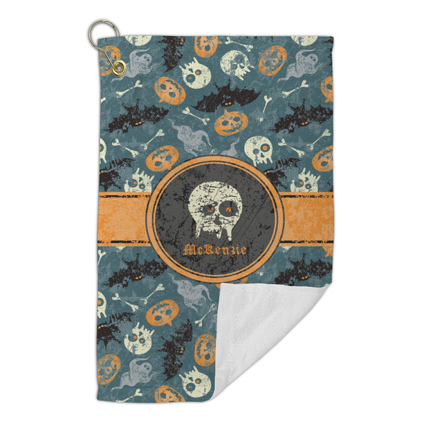 Vintage / Grunge Halloween Microfiber Golf Towels Small - FRONT FOLDED