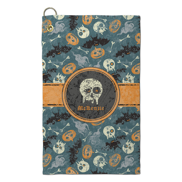 Custom Vintage / Grunge Halloween Microfiber Golf Towel - Small (Personalized)