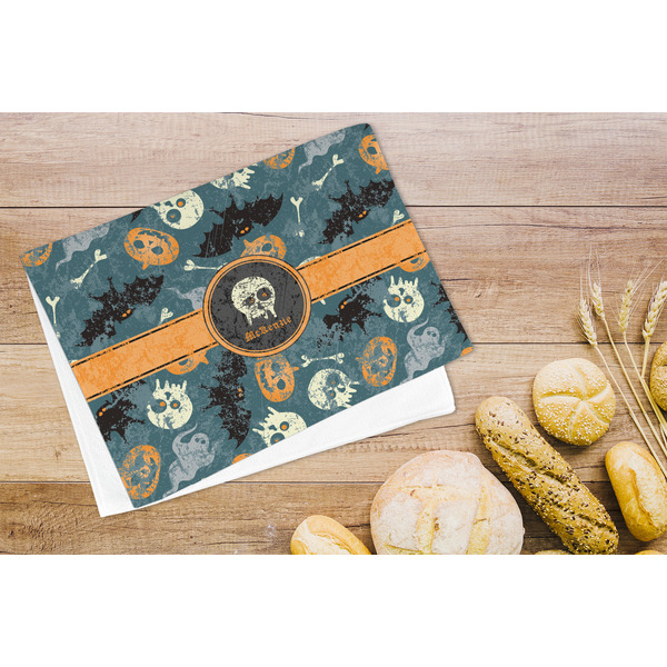Vintage / Grunge Halloween Microfiber Kitchen Towel - LIFESTYLE