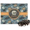 Vintage / Grunge Halloween Dog Blanket - Large (Personalized)