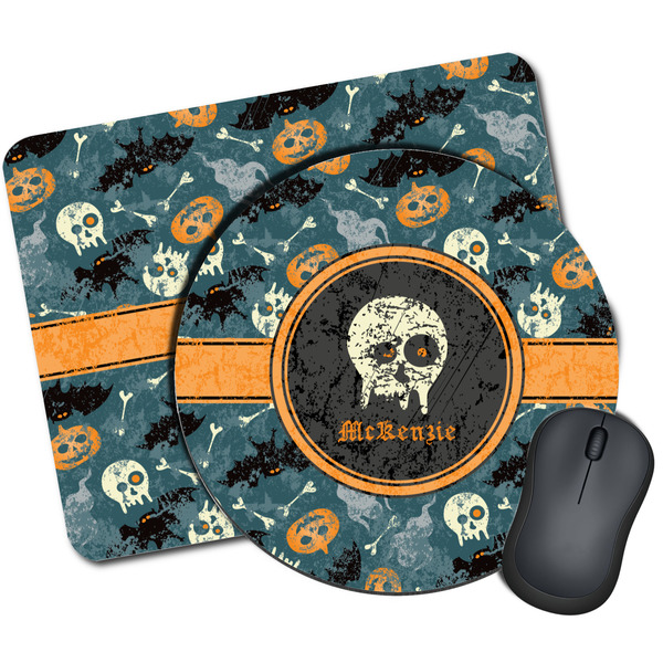 Custom Vintage / Grunge Halloween Mouse Pad (Personalized)