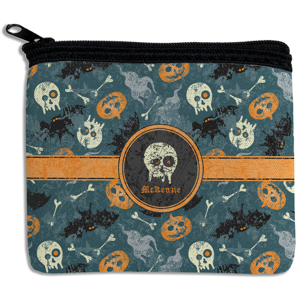 Custom Vintage / Grunge Halloween Rectangular Coin Purse (Personalized)