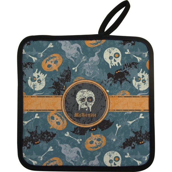Vintage / Grunge Halloween Neoprene Pot Holder