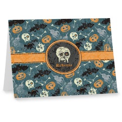 Vintage / Grunge Halloween Note cards (Personalized)