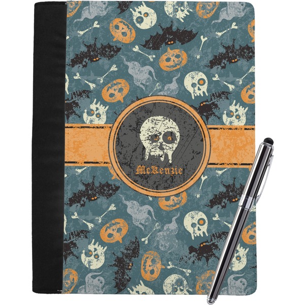 Custom Vintage / Grunge Halloween Notebook Padfolio - Large w/ Name or Text