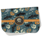Vintage / Grunge Halloween Burp Cloth - Fleece w/ Name or Text