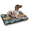 Vintage / Grunge Halloween Outdoor Dog Beds - Large - IN CONTEXT