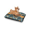 Vintage / Grunge Halloween Outdoor Dog Beds - Small - IN CONTEXT