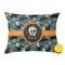 Vintage / Grunge Halloween Outdoor Throw Pillow (Rectangular) (Personalized)