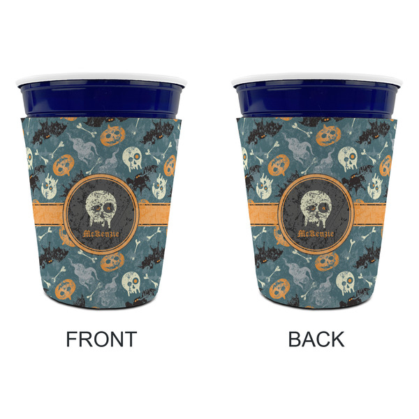Vintage / Grunge Halloween Party Cup Sleeves - without bottom - Approval