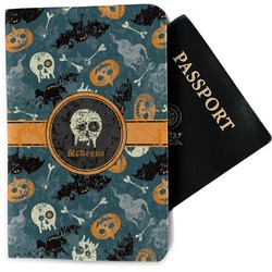 Vintage / Grunge Halloween Passport Holder - Fabric (Personalized)