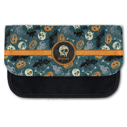 Vintage / Grunge Halloween Canvas Pencil Case w/ Name or Text