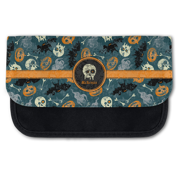 Custom Vintage / Grunge Halloween Canvas Pencil Case w/ Name or Text