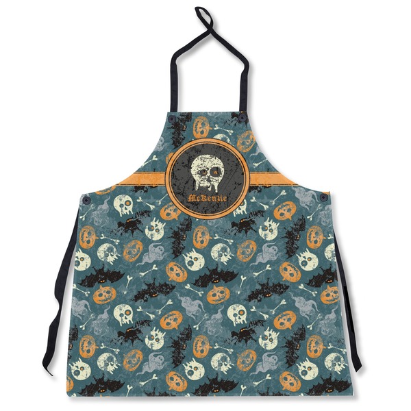 Custom Vintage / Grunge Halloween Apron Without Pockets w/ Name or Text