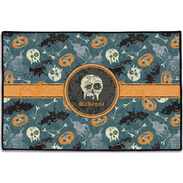 Vintage / Grunge Halloween Personalized Door Mat - 36x24 (APPROVAL)