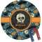Vintage / Grunge Halloween Personalized Round Fridge Magnet