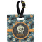 Vintage / Grunge Halloween Personalized Square Luggage Tag