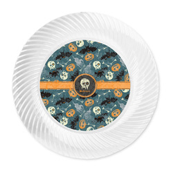 Vintage / Grunge Halloween Plastic Party Dinner Plates - 10" (Personalized)