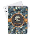 Vintage / Grunge Halloween Playing Cards (Personalized)