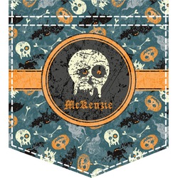 Vintage / Grunge Halloween Iron On Faux Pocket (Personalized)