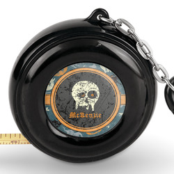 Vintage / Grunge Halloween Pocket Tape Measure - 6 Ft w/ Carabiner Clip (Personalized)