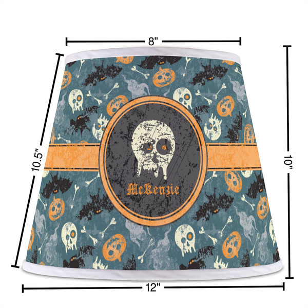 Vintage / Grunge Halloween Poly Film Empire Lampshade - Dimensions