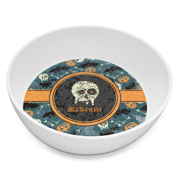 Custom Vintage / Grunge Halloween Melamine Bowl - 8 oz (Personalized)