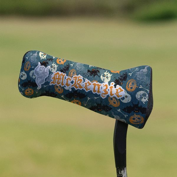 Vintage / Grunge Halloween Putter Cover - On Putter