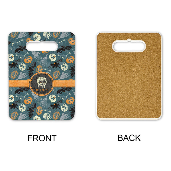 Vintage / Grunge Halloween Rectangle Trivet with Handle - APPROVAL