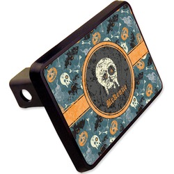 Vintage / Grunge Halloween Rectangular Trailer Hitch Cover - 2" (Personalized)