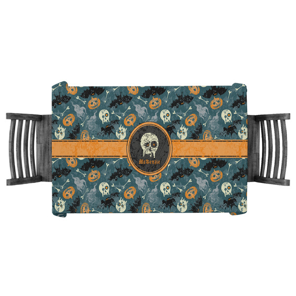 Custom Vintage / Grunge Halloween Tablecloth - 58"x58" (Personalized)