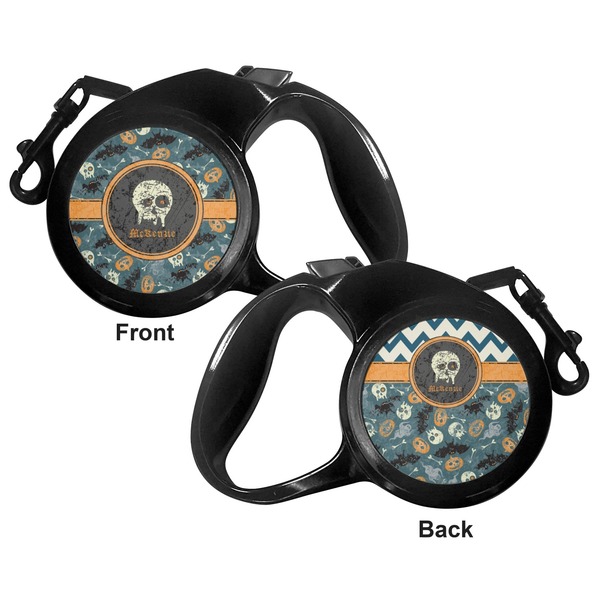 Vintage / Grunge Halloween Retractable Dog Leash - Small - Apvl