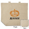 Vintage / Grunge Halloween Reusable Cotton Grocery Bag - Front & Back View