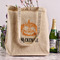 Vintage / Grunge Halloween Reusable Cotton Grocery Bag - In Context